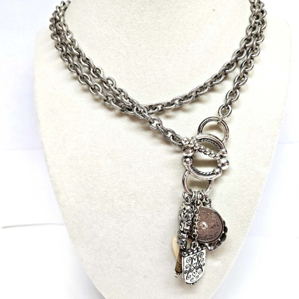 Brighton Danmark Krone Scandia Charm Toggle Belt or Necklace